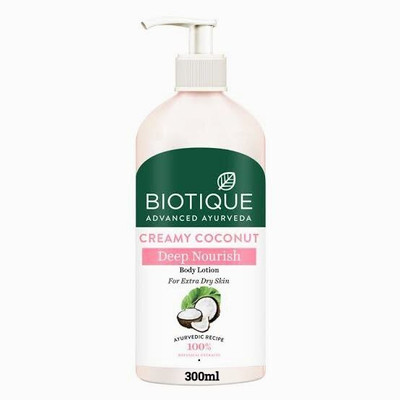 BIOTIQUE Creamy Coconut Deep Nourish Body Lotion - 300ml(300 g)