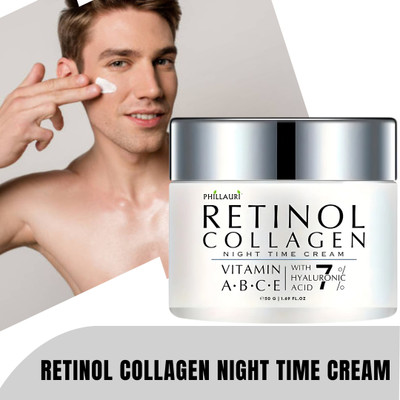 Phillauri Collagen Face Cream | Retinol & Vitamin Enriched | Smooth & Soft Finish(50 g)