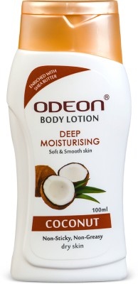 ODEON Coconut Body Lotion I Enriched with Shea Butter I Deep Moisturising for Dry Skin(100 ml)