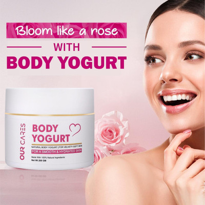 Ourcares Body Yogurt | Deep Moisturizing & Hydrating Cream | For Soft & Smooth Skin(200 g)