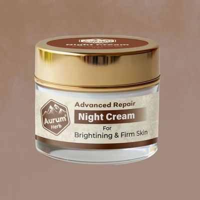 AURUM HERB Advanced Repair Night Cream for Brightening, Suitable All Skin Types (Pack of 1)(15 ml)