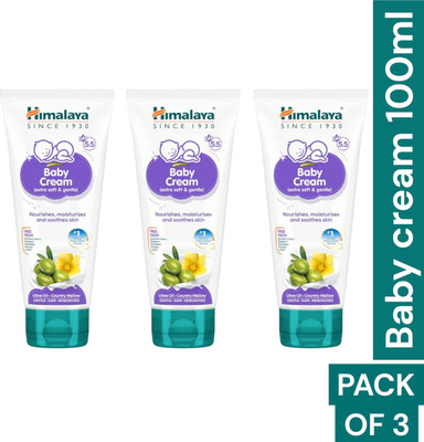 Himalaya Herbals baby cream 100g pack of 3(12 ml)