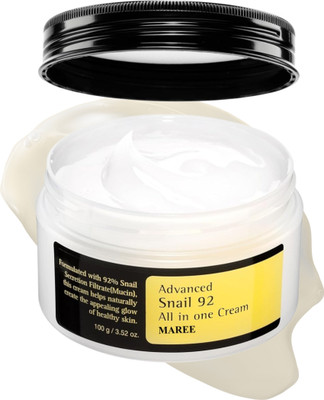 Maree Advanced Snail 92 Moisturizing Cream – Best K-Beauty Skin Repair Cream(100 g)