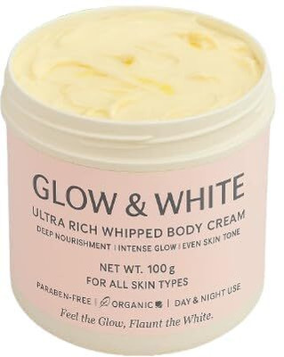 Berry Bliss Glow & White Ultra Rich Whipped Body Cream | Deep Nourishment & Even Skin Tone(100 g)