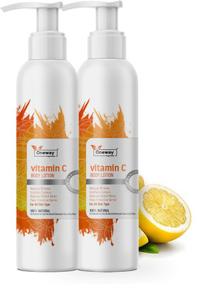 Oneway Happiness Vitamin C Infused Body Lotion for Daily Nourishment (2x200ml)(400 ml)