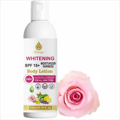 6Drops brightening & Whitening SPF 15+ Fairness(Pack 1) (100 ml)(100 ml)