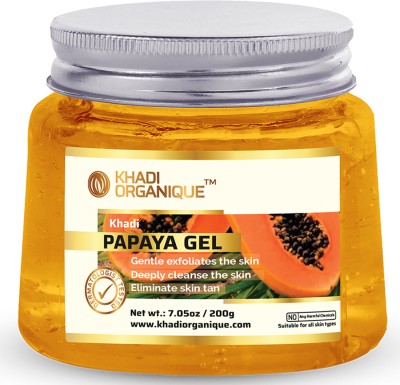 khadi ORGANIQUE Papaya Face Gel For Glowing and Smoothing Skin(200 g)