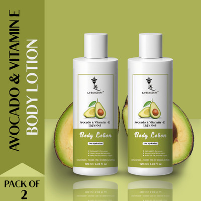 La'bangerry Avocado Gel Body Lotion, Enriched with Vitamin E(200 ml)