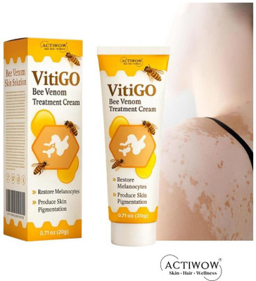 ACTIWOW Vitigo Bee Venom Cream for Lightweight Glow Cream Moisturizer(100 g)