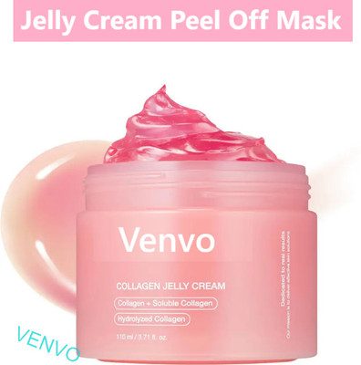 venvo Collagen Glow Sheet Mask | Korean Peel Off Jar(50 ml)