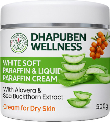 dhapuben wellness Dry & Dehydrated Skin Intense Nourishing Cream with Aloe vera & Sea Buckthorn(500 g)