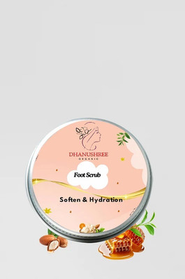 DHANUSHREE Organic Foot Scrub - Remove Dead Skin Cells - Remove Tan & Dirt(50 g)