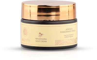 SoulTree Replenishing Night Cream - Jasmine & Pomegranate Drench - 25gm(25 g)