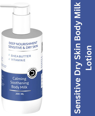 DERMISTRY Sensitive & Dry Very Skin Nourishing Lotion Shea Butter VitE Hydration Soft Skin(200 ml)