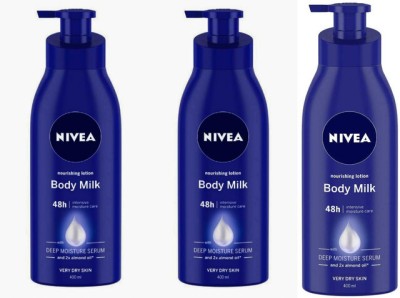 NIVEA Lotion Body With Deep Moisture Serum_Body Milk Deep Moisture Serum &Almond Oil(1200 ml)