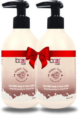 baes club Goat Milk Body & Face Lotion | With Goat Milk, Shea Butter & chamomile flower(600 ml)