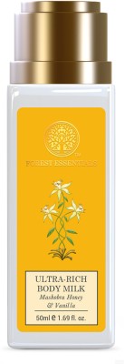 Forest Essentials Ultra-Rich Body Milk Mashobra Honey & Vanilla Natural Body Lotion(50 ml)