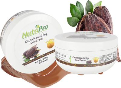 NutriPro Cocoa Nourishing Cold Cream|Enriched With Coffee & Vitamin E(200 ml)