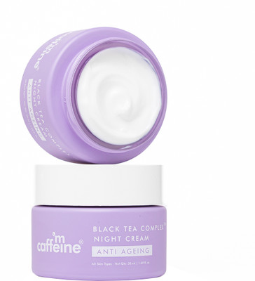 mCaffeine Anti Ageing Night Cream with Black Tea Complex for Fine Lines & Wrinkles(50 ml)