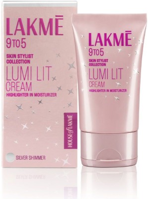 Lakmé Lumi Lit Cream- Moisturizer+ Highlighter| Niacinamide & Hyaluronic Acid - Silver(60 g)