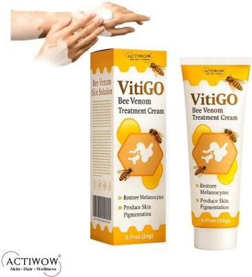 ACTIWOW Vitigo Bee Venom Cream for Lightweight Daily Protection cream Moisturizer(100 g)