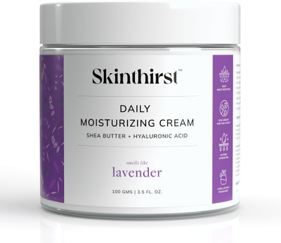 Skinthirst Lavender Daily Moisturizing Shea Butter Body Cream with Hyaluronic Acid(100 g)
