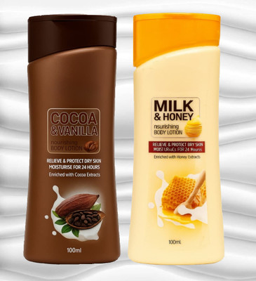 zempa Almond & Honey, Cocoa Ultimate Nourishing Body Lotion Combo(200 ml)
