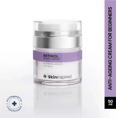 SkinInspired Retinol Night Cream For Wrinkles & Anti-Aging/Lightweight Cream for Age Spots/(50 g)