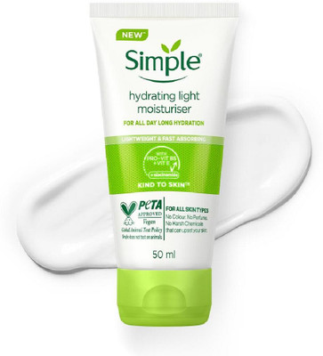 Simple Hydrating LightMoisturiser,50ml 12hr Hydration NonGreasy Formula for Smooth Skin(50 ml)