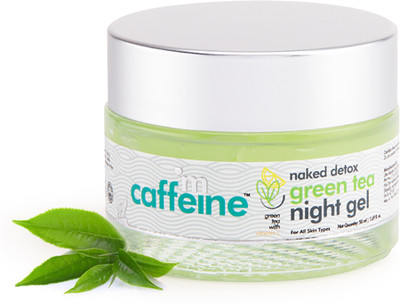 mCaffeine Vitamin C Night Gel for Glowing Skin & Acne Marks with Green Tea | Women & Men(50 ml)