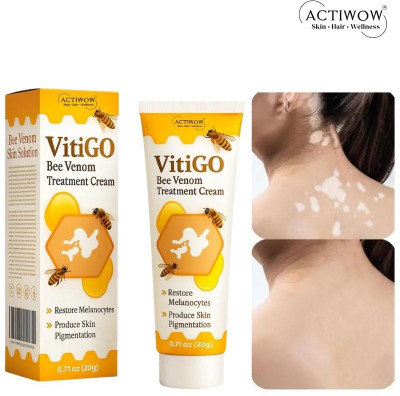 ACTIWOW Vitigo Bee Venom Cream for Makeup Prep Cream Moisturizer(100 g)