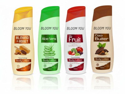 BLOOM YOU Everyday Glow Body Lotion Set – Deep Moisture Formula(400 ml)