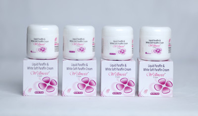 WELLMOIST WHITE SOFT PARAFFIN CREAM FOR SOFT & SUPPLE SKIN CREAM (PACK OF 4)(300 g)