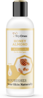 Tryones Honey Almond Body Lotion Vitamin E Natural Skin Nourishment All Skin Types(110 ml)