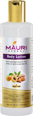 Khadi Mauri Herbal Body Lotion For Deep Skin Nourishment | Enriched With Apricot & Almond Oil | 210 Ml(210 ml)