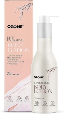 OZONE Deep Hydrating Body Lotion Nourishing & Light Formula Non-Sticky Finish For(190 ml)
