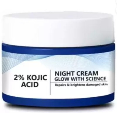 TECNOFEX Kojic Acid Glow Fusion Formula Night Cream for Toned and Bright Skin(50 g)