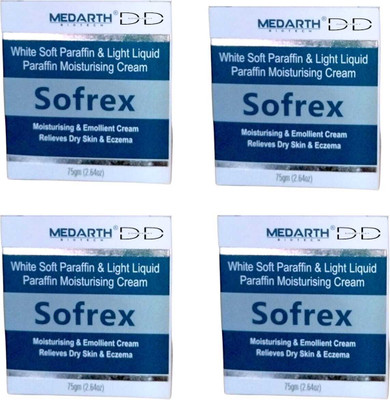 DOOMSDAY SOFREX MOISTURISING EMOLLIENT CREAM FOR SOFT & SMOOTH SKIN PACK OF- 75g x 4(300 g)