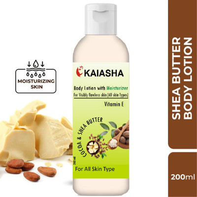 KAIASHA hydrate and nourish your skin Shea Body Butter Lotion Deep for Dry Skin(200 ml)