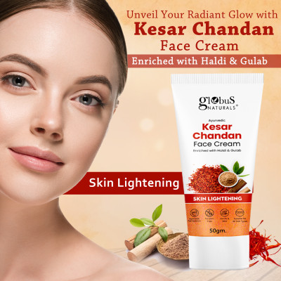 Globus Naturals Daily Glow Kesar Chandan, Skin Lightening Cream(50 g)