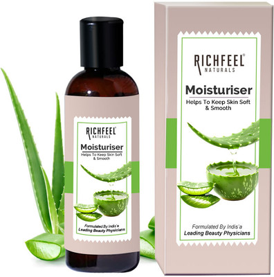 RICHFEEL Moisturizer Enriched With Aloe Leaf Juice |For All Skin Types | 100 ml(100 ml)