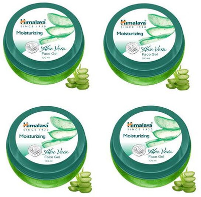 HIMALAYA Moisturizing Aloe Vera Face Gel 100ml (Pack Of 4)(400 ml)
