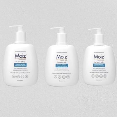 MOIZ Cleansing Lotion Pack of 3(1200 ml)