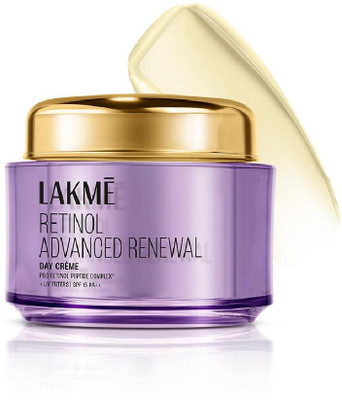Lakmé Retinol Advanced Renewal Day Creme Pro-Retinol Peptide Complex + UV Filters(50 g)