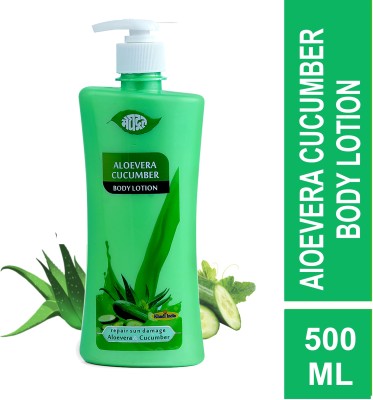 KHADI MEGHDOOT AYURVEDIC ALOEVERA CUCUMBER BODY LOTION 500 ML(500 ml)