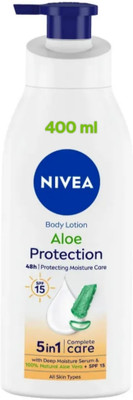 NIVEA Aloe Protection SPF 15 5 in 1 Care Lotion(400 ml)