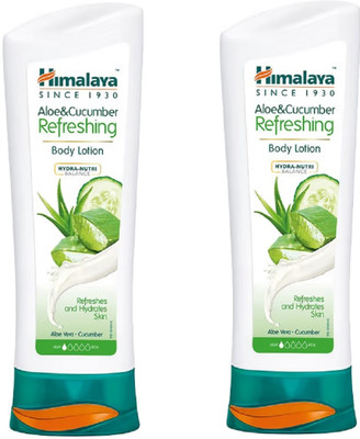 HIMALAYA Aloe&Cucumber Refreshing Body Lotion pack of 2 (200ml each)(400 ml)