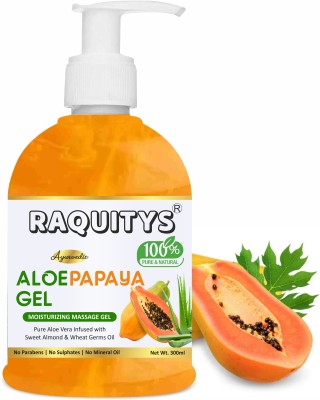 RAQUITYS Pure Papaya Radiance Gel: Naturally Glowing Skin 300ML(300 ml)