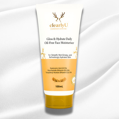 clearlyU Matte Finish Daily Moisturiser for Oily Skin Unisex 100 ml(100 ml)