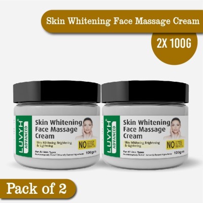 LUVYH Skin Whitening Face Massage Cream - 200g (Pack of 2)(200 g)